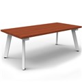 RAPIDLINE ETERNITY COFFEE TABLE 1200 X 600MM CHERRYWHITE SATIN