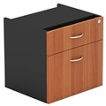 OM FIXED DESK PEDESTAL 2DRAWER LOCKABLE 464 X 400 X 450MM CHERRYCHARCOAL