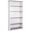 OM PREMIER BOOKCASE 900 X 320 X 1800MM CASNANWHITE