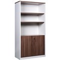 OM PREMIER CABINET HALF DOORS LOCKABLE 900 X 450 X 1800MM CASNANWHITE