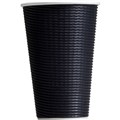 16OZ BLACK TRIPLE WALL CUPS SLV25 CTN500