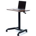 INFINITY PNEUMATIC LECTURN DESK WITH CASTORS 700 X 480MM BLACK