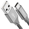 ASTROTEK USB A TO USB C DATA SYNC CHARGER CABLE FOR SAMSUNG AND MACBOOK 1M SILVER