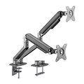 BRATECK DUAL MONITOR ARM ECONOMICAL SPRINGASSISTED MONITOR ARM 17 TO 32INCHES GREY