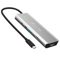 J5CREATE USB4 DUAL DISPLAY 4K MULTIPORT DOCKING HUB FEATURING INTEL USB4 CONTROLLER SILVER