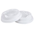 WRITER BREAKROOM DISPOSABLE PAPER CUP LIDS 8OZ WHITE CARTON 1000