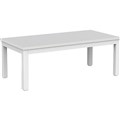 OLG AXIS COFFEE TABLE 1200 X 600MM WHITE FRAME WHITE TOP