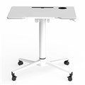 OLG SPRINT FLIP TABLE PODIUM WITH GAS HEIGHT ADJUSTMENT 800 X 600 X 6951055MM WHITE