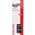 VELCRO BRAND   STICKON HOOK AND LOOP DOTS 22MM BLACK PACK 12