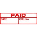 XSTAMPER CXBN 1533 PREINKED MESSAGE STAMP PAIDDATECHEQUE NUMBER 42 X 13MM RED