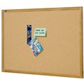 QUARTET CORKBOARD 890 X 580MM OAK FRAME