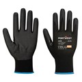 PORTWEST NPR15 NITRILE FOAM TOUCHSCREEN GLOVE XXL BLACK PACK 12