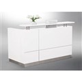 HUGO RECEPTION COUNTER 2200 X 950 X 1150MM WHITE