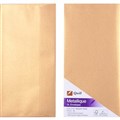 QUILL DL METALLIQUE ENVELOPES PLAINFACE STRIP SEAL 80GSM 110 X 220MM AUTUMN GOLD PACK 10