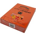 RAINBOW COLOURED A4 COPY PAPER 80GSM 500 SHEETS ORANGE