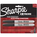 SHARPIE PERMANENT MARKER EXTREME FINE POINT 1MM BLACK PACK 2