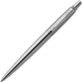 PARKER JOTTER BALLPOINT PEN MEDIUM BLUE INK STAINLESS STEEL CHROME TRIM