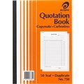OLYMPIC 750 QUOTATION BOOK CARBONLESS DUPLICATE 50 LEAF A4