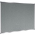 VISIONCHART CORPORATE FELT PINBOARD ALUMINIUM FRAME 1200 X 900MM GREY