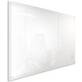 VISIONCHART LUMIERE MAGNETIC GLASSBOARD WITH PEN TRAY 2100 X 1200MM WHITE