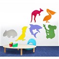 SANA ACOUSTIC ANIMALS PINBOARD PEEL N STICK ANIMALS SET PACK 6