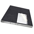 VISIONCHART AUTEX ACOUSTIC FABRIC PEEL N STICK TILES 600 X 600MM CHARCOAL PACK 6