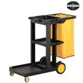 COMPASS JANITORS CART YELLOWBLACK