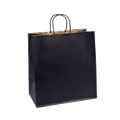 BLACK PAPER TWIST HANDLE CARRY BAG LARGE EA CTN250