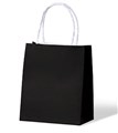 TODDLER BLACK BAG WHITE TWIST HANDLE BAGS EA CTN 250