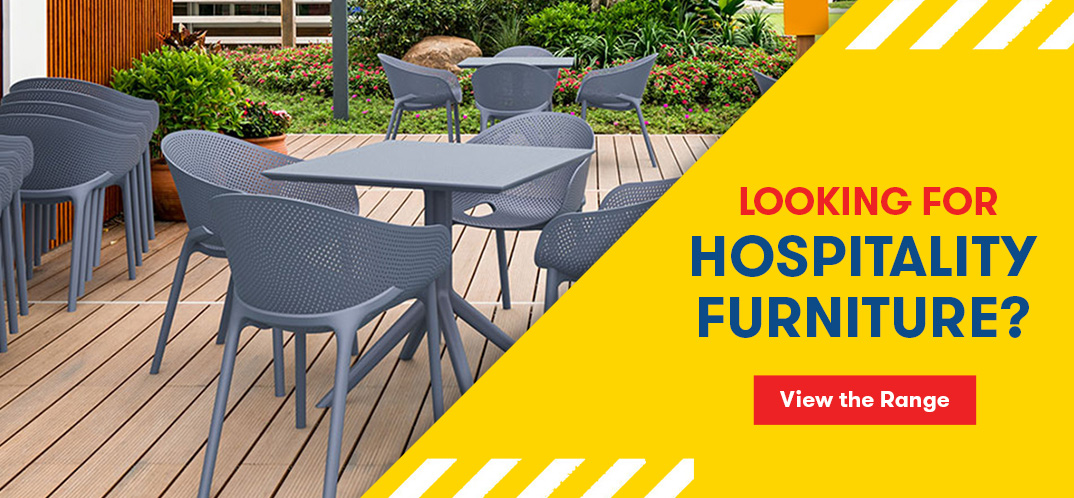 Hospitality furniture, tables and chairs