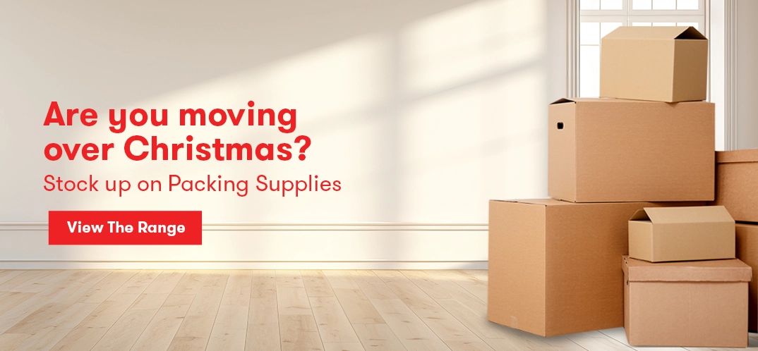 Are you moving over Christmas? Stock up on packing supplies.