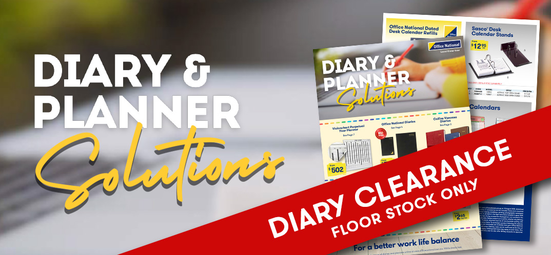 2026 Diary and Planner Clearance Floor Stock only